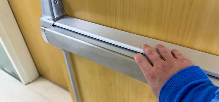 Installing a Push Bar on a Door Red Wing